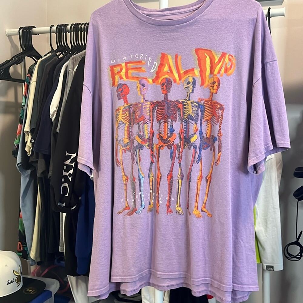 2X - Teen Hearts - Purple with skeletons.